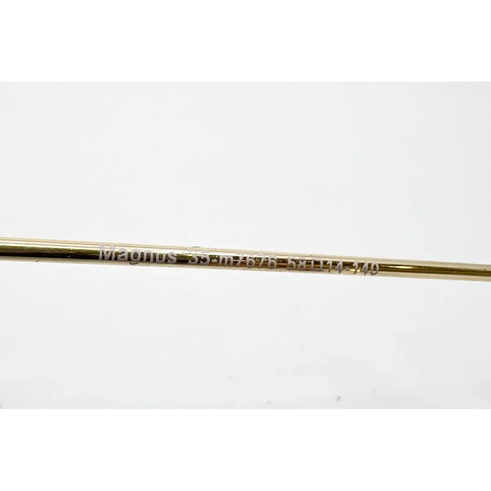 Magnus Eyeglass Frames Unisex Gold Aviator 33-M7576 58-14-140